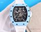 Super Clone Richard Mille RM011-FM Baby Blue Ceramic Watches 7750 Chronograph (3)_th.jpg